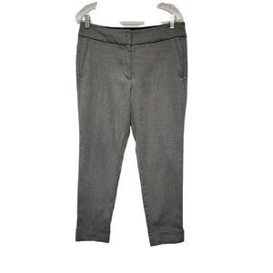 Ann Taylor Loft Women's Skinny Cuff Hem Dress Pants Size 6 Color Gray